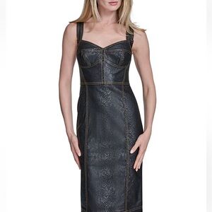 BCBG Black Textured Mini Dress
